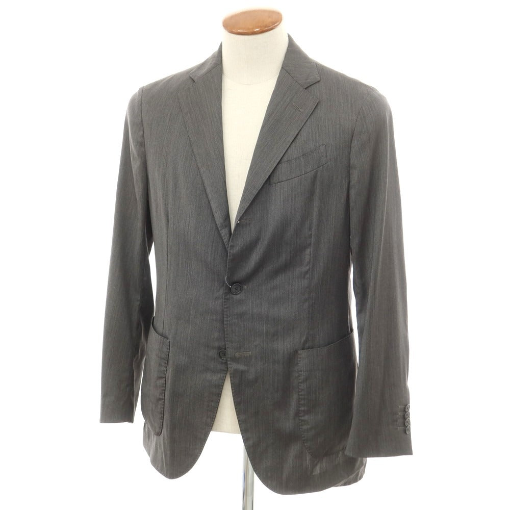 【中古】ラルディーニ LARDINI easy wear テーラードジャケット グレー【サイズ48】【 状態ランクC 】【 メンズ 】[EPD]