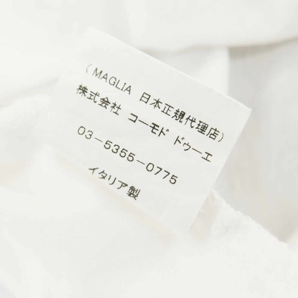 [Used] MAGLIA Cotton V-neck short-sleeve T-shirt White [S] [Condition Rank B] [Men&
