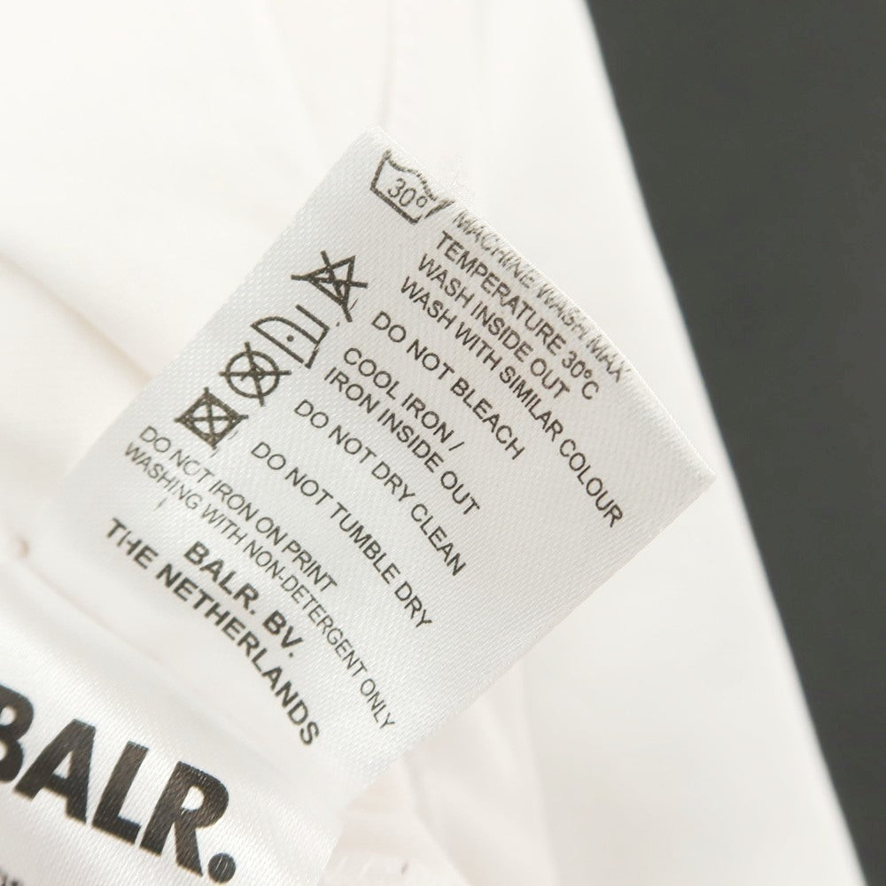 [Used] BALR Stretch Cotton Crew Neck Short Sleeve T-Shirt White [S] [Condition Rank C] [Men&