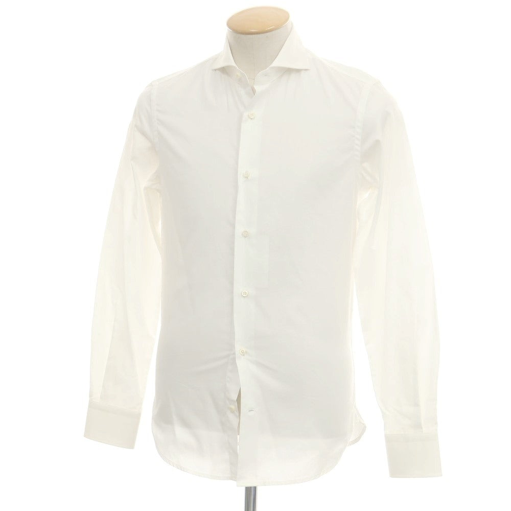 【中古】ギローバー GUY ROVER コットン ホリゾンタルカラー ドレスシャツ ホワイト【 36 】【 状態ランクB 】【 メンズ 】