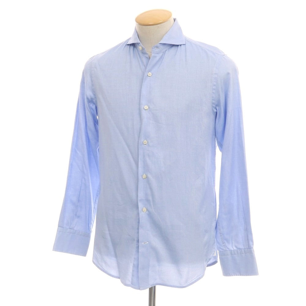 【中古】ギローバー GUY ROVER コットン ホリゾンタルカラー ドレスシャツ ブルー【 XS 】【 状態ランクB 】【 メンズ 】