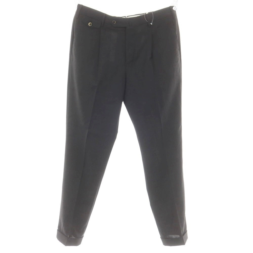 [Used] PT Torino PT TORINO TECHNO WASHABLE WOOL Stretch Polyester Wool Dress Slacks Pants Charcoal [48] [Condition Rank A] [Men&