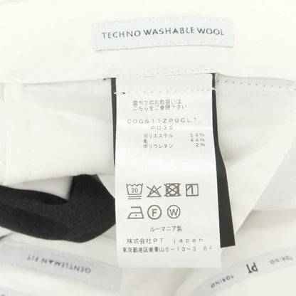 [Used] PT Torino PT TORINO TECHNO WASHABLE WOOL Stretch Polyester Wool Dress Slacks Pants Charcoal [48] [Condition Rank A] [Men&