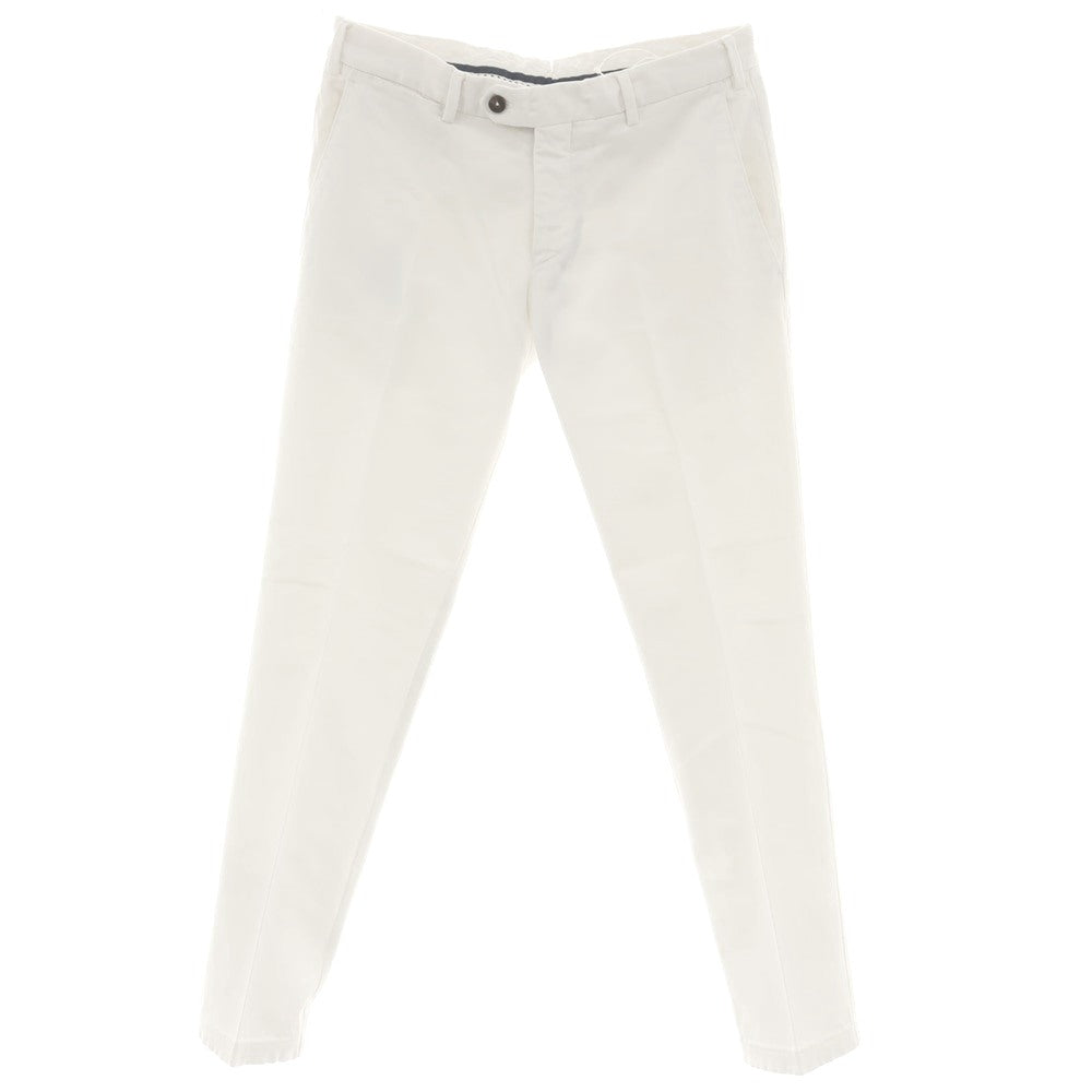 [Used] GERMANO Stretch Cotton Casual Slacks Pants White [46] [Condition Rank C] [Men&