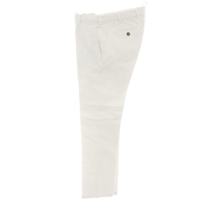 [Used] GERMANO Stretch Cotton Casual Slacks Pants White [46] [Condition Rank C] [Men&