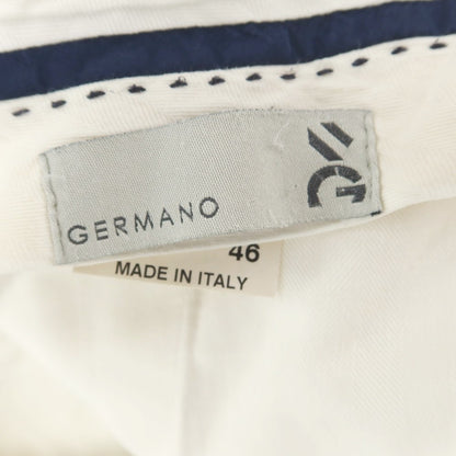 [Used] GERMANO Stretch Cotton Casual Slacks Pants White [46] [Condition Rank C] [Men&