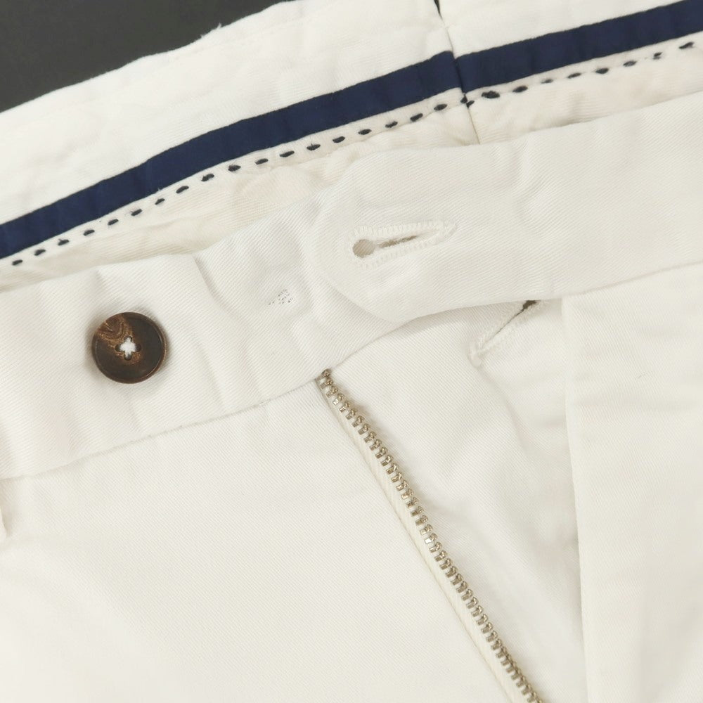 [Used] GERMANO Stretch Cotton Casual Slacks Pants White [46] [Condition Rank C] [Men&