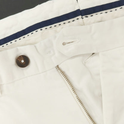 [Used] GERMANO Stretch Cotton Casual Slacks Pants White [46] [Condition Rank C] [Men&