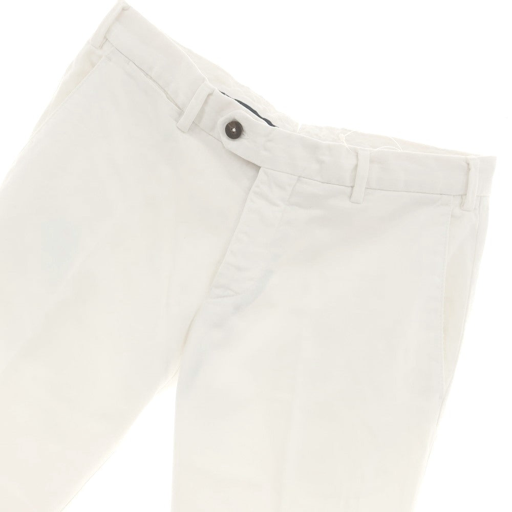 [Used] GERMANO Stretch Cotton Casual Slacks Pants White [46] [Condition Rank C] [Men&