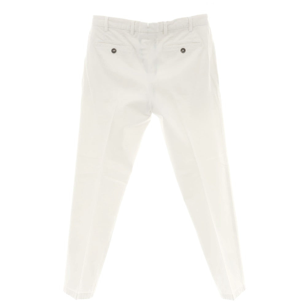 [Used] GERMANO Stretch Cotton Casual Slacks Pants White [46] [Condition Rank C] [Men&