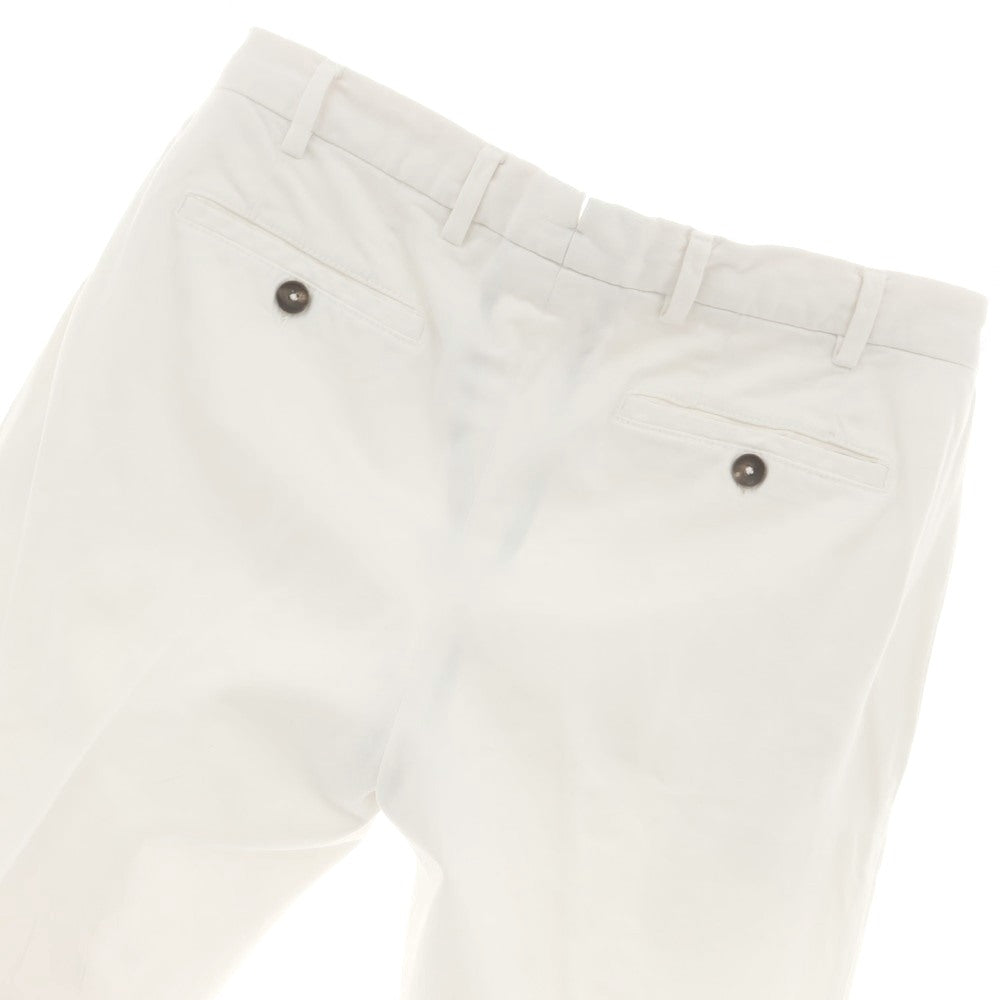 [Used] GERMANO Stretch Cotton Casual Slacks Pants White [46] [Condition Rank C] [Men&