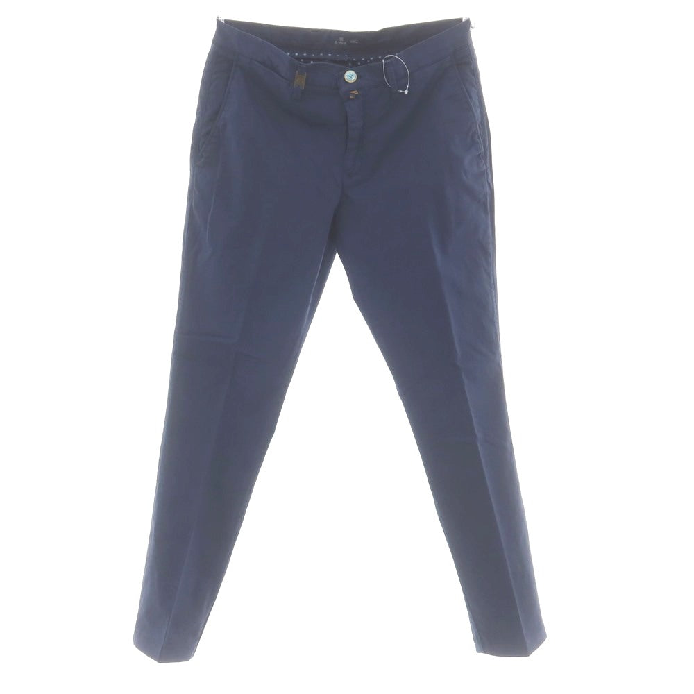 [Used] Barbati Stretch Cotton Casual Slacks Pants Navy [46] [Condition Rank B] [Men&