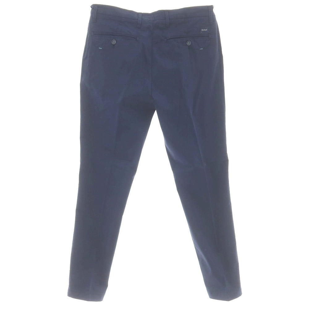 [Used] Barbati Stretch Cotton Casual Slacks Pants Navy [46] [Condition Rank B] [Men&