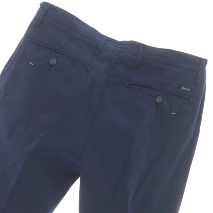 [Used] Barbati Stretch Cotton Casual Slacks Pants Navy [46] [Condition Rank B] [Men&