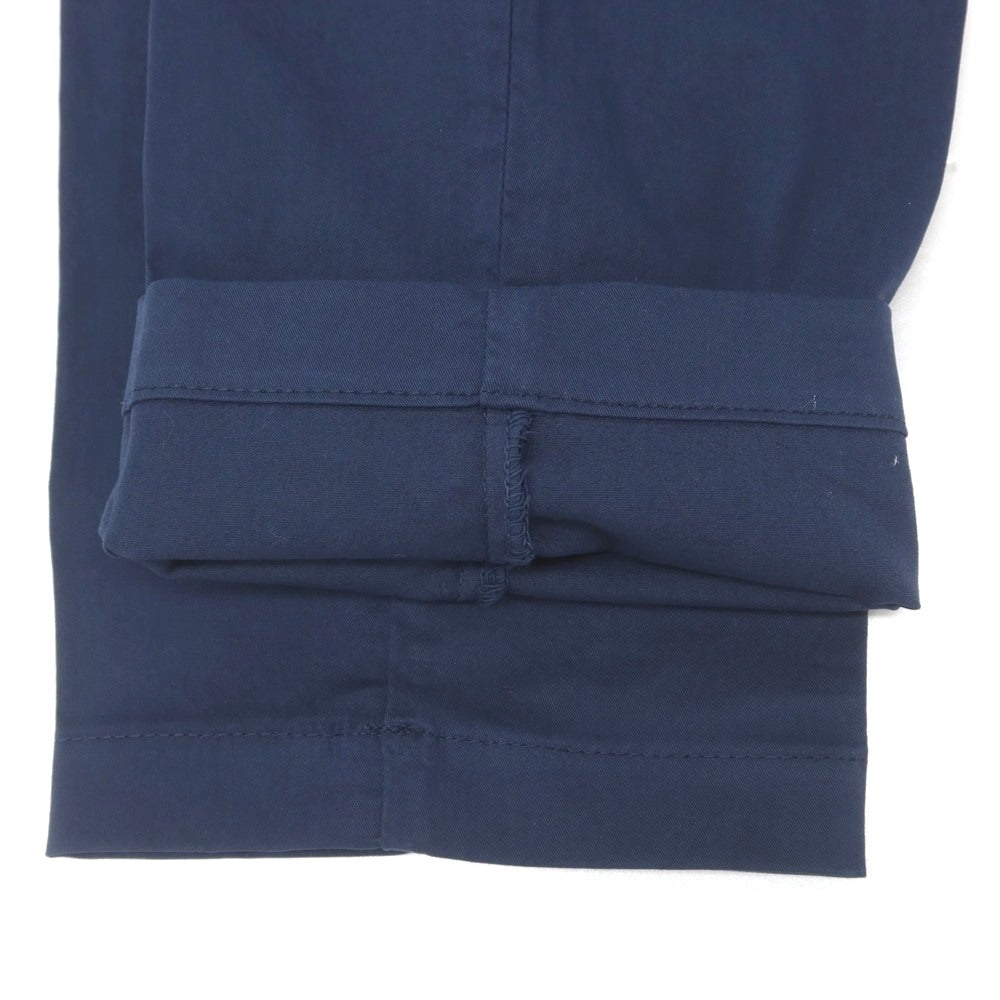 [Used] Barbati Stretch Cotton Casual Slacks Pants Navy [46] [Condition Rank B] [Men&