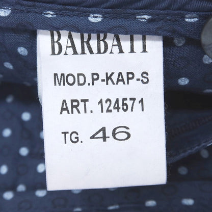 [Used] Barbati Stretch Cotton Casual Slacks Pants Navy [46] [Condition Rank B] [Men&