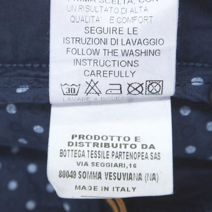 [Used] Barbati Stretch Cotton Casual Slacks Pants Navy [46] [Condition Rank B] [Men&