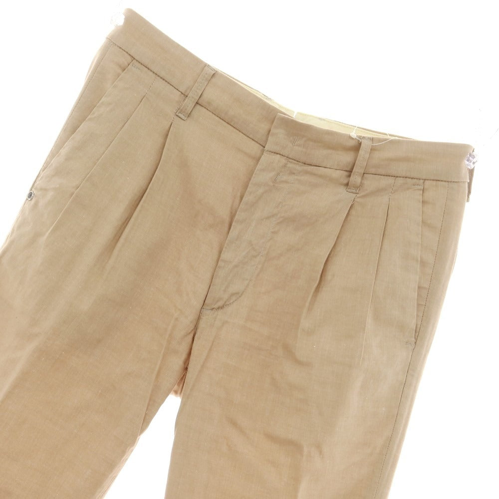 [Used] Chiplus C+ Stretch Cotton Linen Casual Slacks Pants Beige [32] [Condition Rank B] [Men&