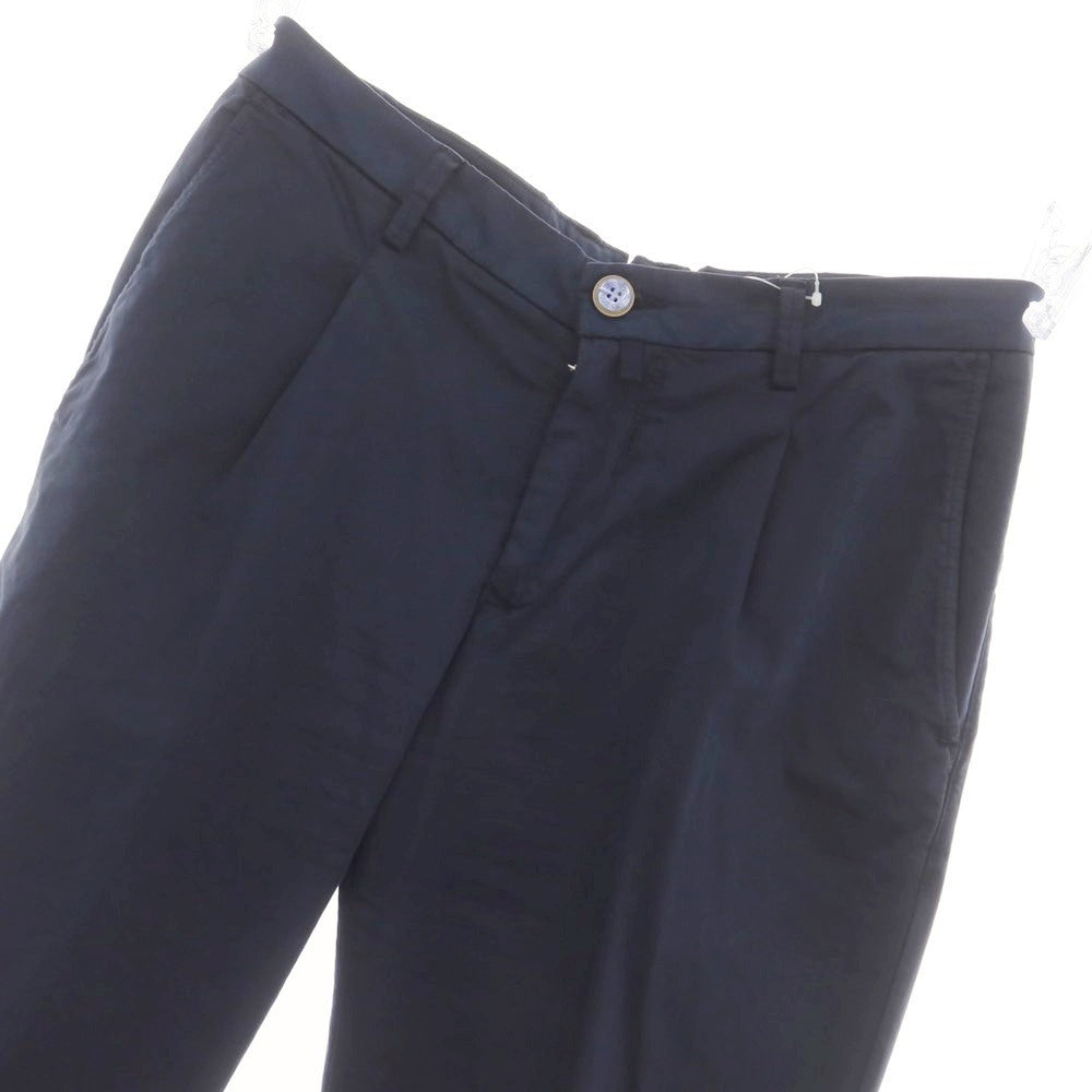 [Used] Barbuti Stretch Cotton Casual Slacks Pants Navy [46] [Condition Rank B] [Men&