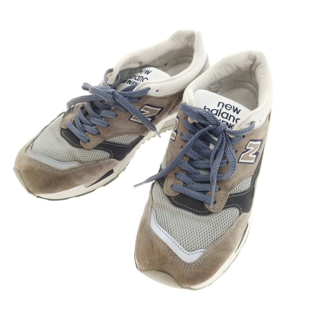 【中古】ニューバランス NEW BALANCE M1500BN スニーカー グレー系xネイビー【 US8 】【 状態ランクC 】【 メンズ 】