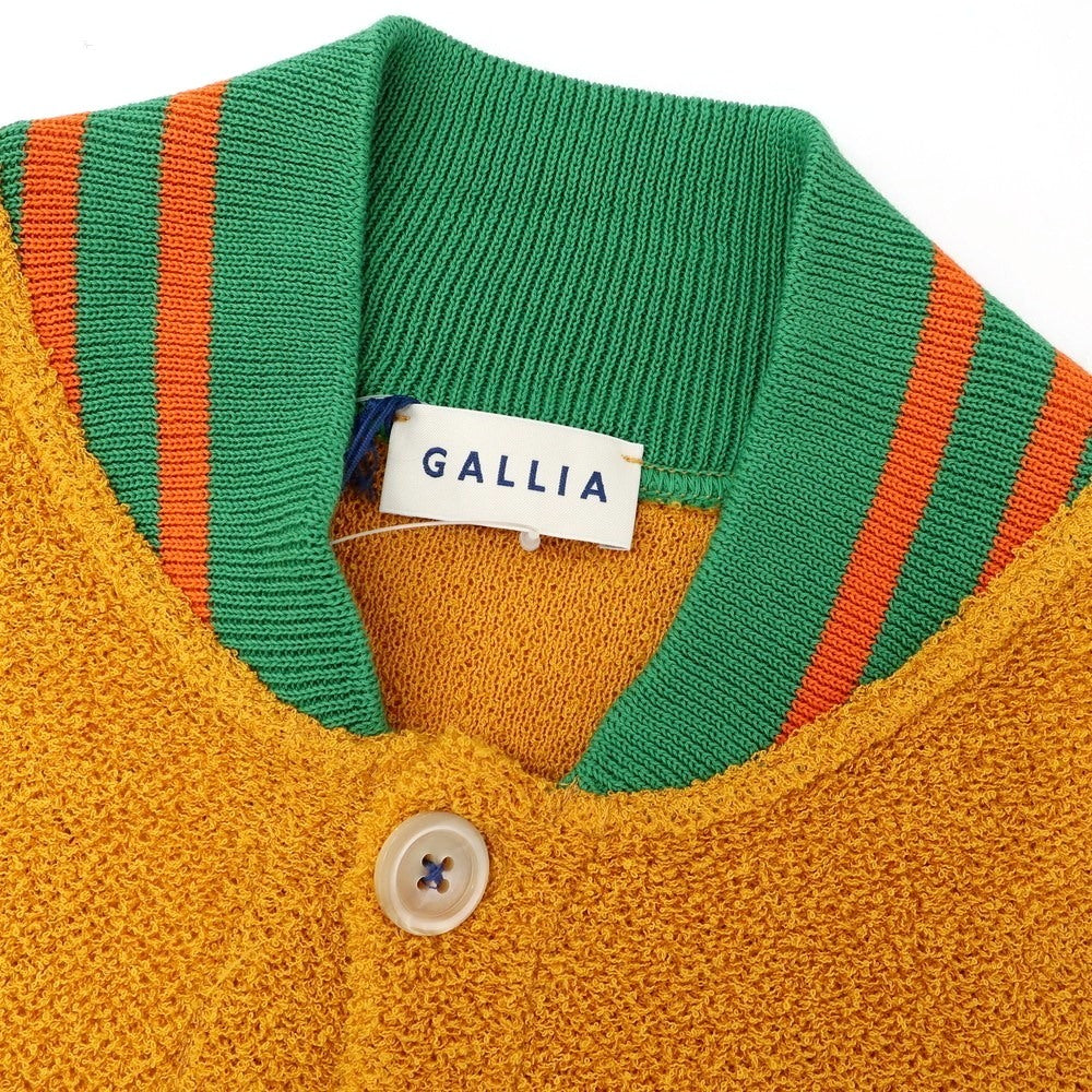 [New] GALLIA Cotton Nylon Knit Blouson Orange x Green [48] [Condition Rank N] [Men&