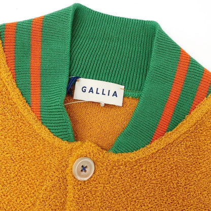 [New] GALLIA Cotton Nylon Knit Blouson Orange x Green [48] [Condition Rank N] [Men&