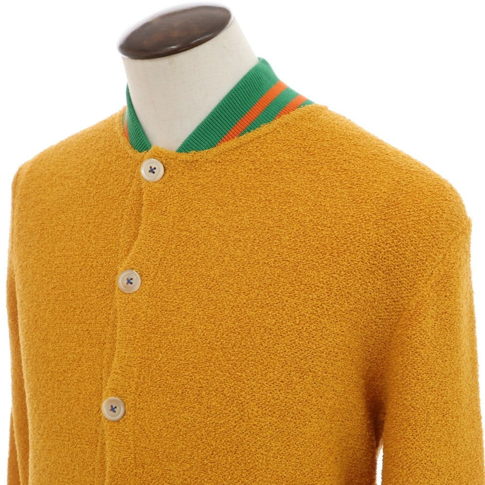 【新品】ガリア GALLIA コットンナイロン ニットブルゾン オレンジ系xグリーン【サイズ52】【 状態ランクN 】【 メンズ 】[EPD]