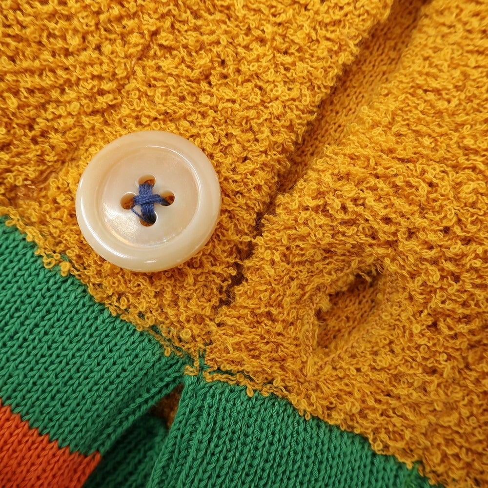 [New] GALLIA Cotton Nylon Knit Blouson Orange x Green [52] [Condition Rank N] [Men&