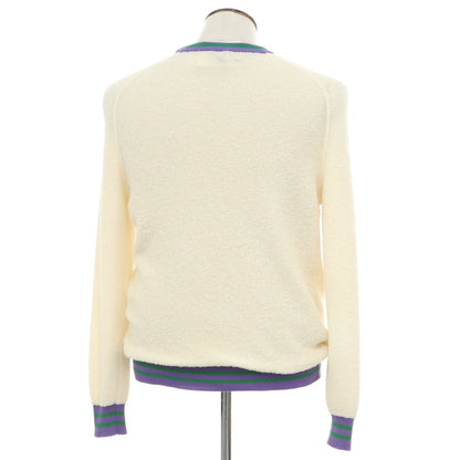 [New] GALLIA Cotton Nylon Crew Neck Pullover Knit Ivory [50] [Condition Rank N] [Men&