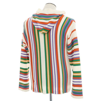 [New] GALLIA Linen Cotton Knit Pullover Hoodie Multicolor [50] [Condition Rank N] [Men&