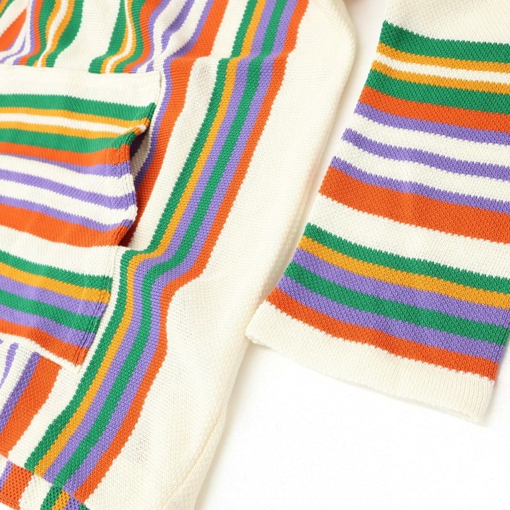 [New] GALLIA Linen Cotton Knit Pullover Hoodie Multicolor [50] [Condition Rank N] [Men&