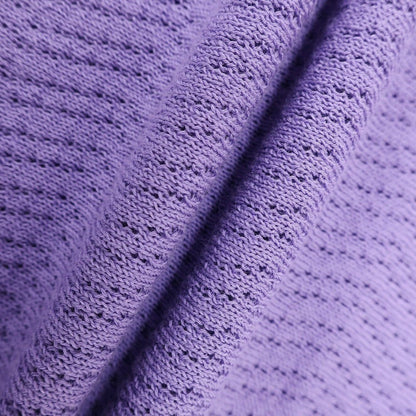 [New] GALLIA High Gauge Cotton Short Sleeve Polo Knit Purple [46] [Condition Rank N] [Men&