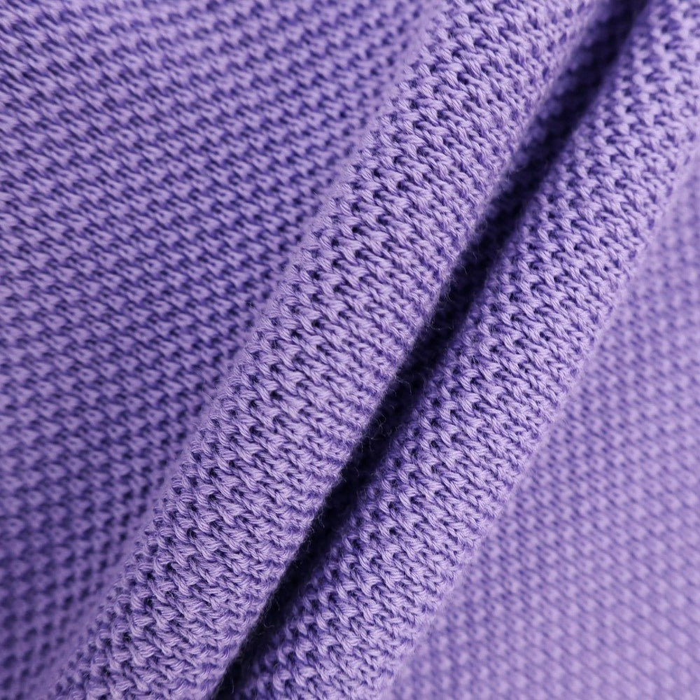 [New Outlet] GALLIA Cotton Long Sleeve Polo Knit Purple [46] [Condition Rank N-] [Men&