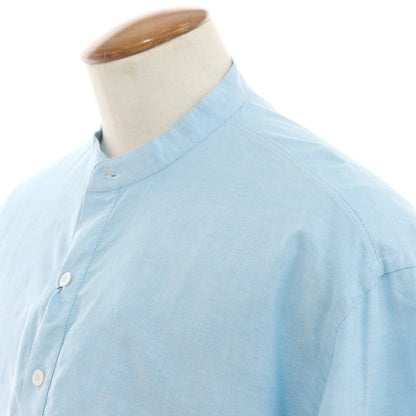 [New Outlet] DOPPIAA Cotton Band Collar Pullover Shirt Light Blue x Pink [M] [Condition Rank N-] [Men&