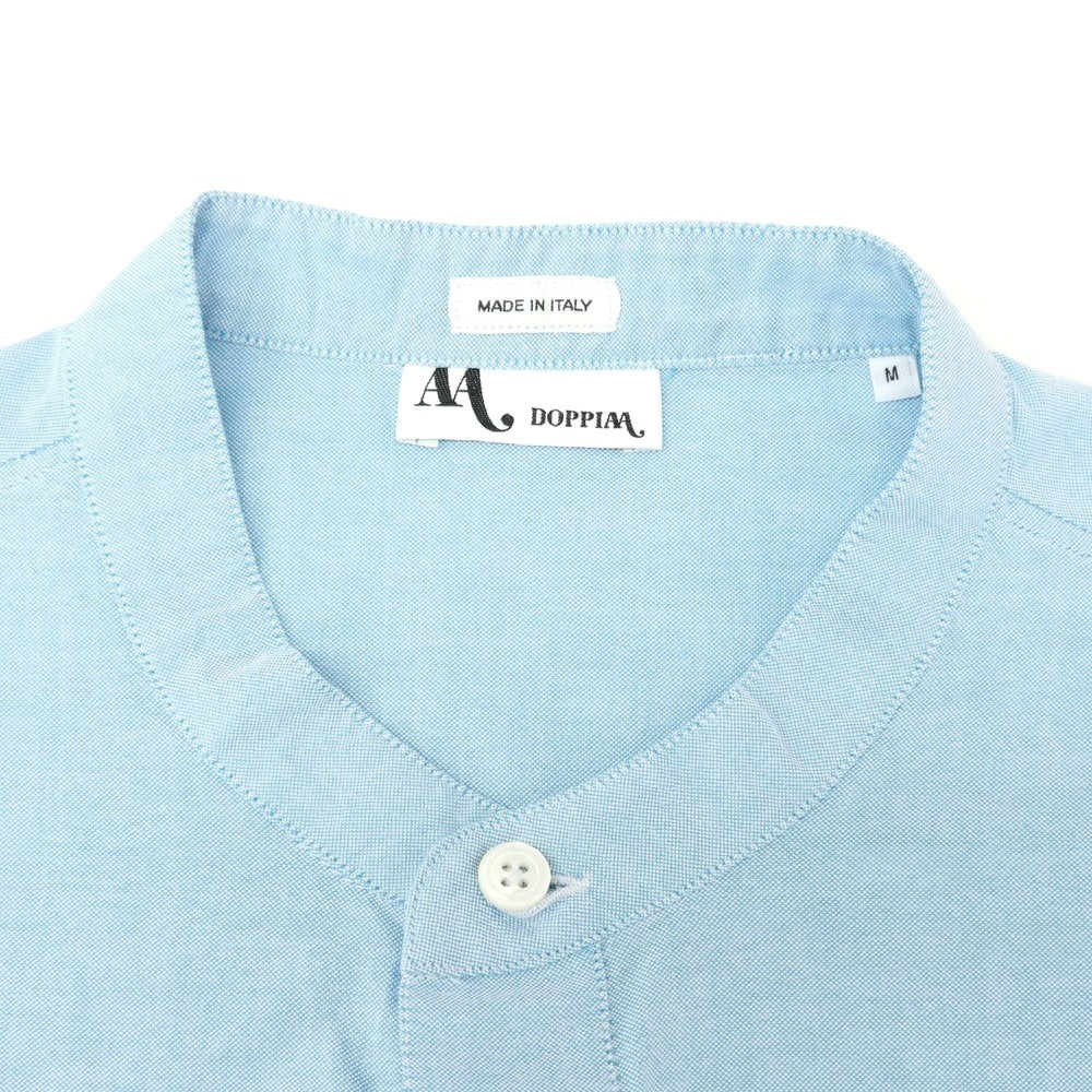 [New Outlet] DOPPIAA Cotton Band Collar Pullover Shirt Light Blue x Pink [M] [Condition Rank N-] [Men&
