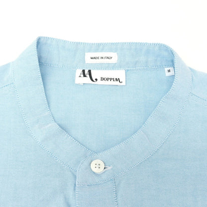 [New Outlet] DOPPIAA Cotton Band Collar Pullover Shirt Light Blue x Pink [M] [Condition Rank N-] [Men&