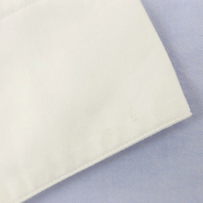 [New Outlet] DOPPIAA Cotton Band Collar Pullover Shirt White x Sax [S] [Condition Rank N-] [Men&