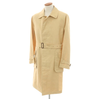 【新品アウトレット】グレンフェル GRENFELL Chepstow リネン ベルテッド ステンカラーコート ベージュ【サイズ38】【 状態ランクN- 】【 メンズ 】