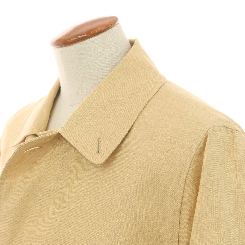 【新品アウトレット】グレンフェル GRENFELL Chepstow リネン ベルテッド ステンカラーコート ベージュ【サイズ38】【 状態ランクN- 】【 メンズ 】