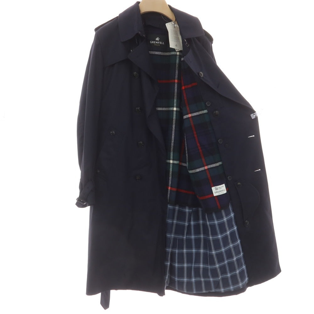 [New] Grenfell KENSINGTON Grenfell Cross Trench Coat Navy [40] [Condition Rank N] [Men&