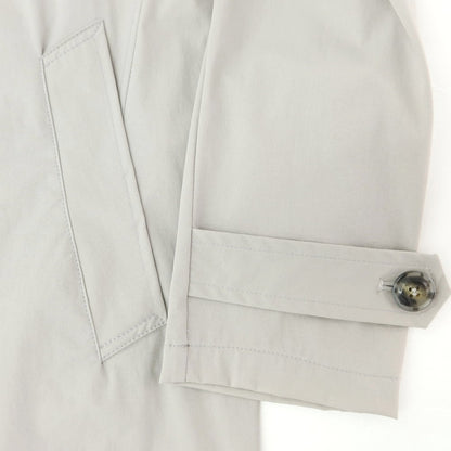 [New] BARBA Stretch Nylon Balmacaan Coat Light Gray [48] [Condition Rank N] [Men&