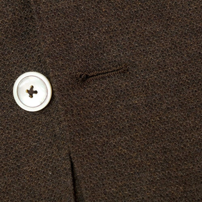 [New] BARBA Jersey Cotton Tailored Jacket Brown [52] [Condition Rank N] [Men&