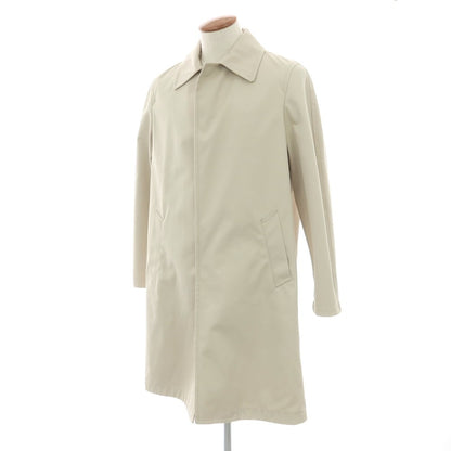 [New] SLOWEAR Twill Cotton Polyester Balmac Coat Beige [46] [Condition Rank N] [Men&