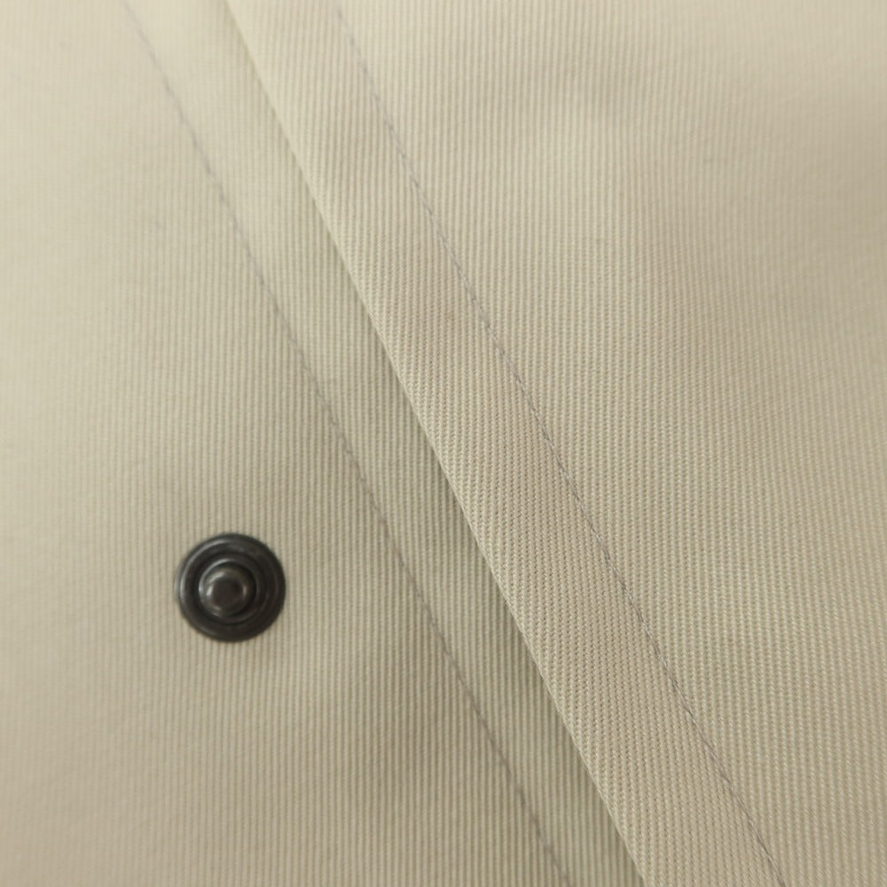 [New] SLOWEAR Twill Cotton Polyester Balmac Coat Beige [46] [Condition Rank N] [Men&