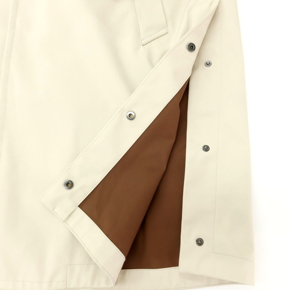 [New] SLOWEAR Twill Cotton Polyester Balmac Coat Beige [46] [Condition Rank N] [Men&