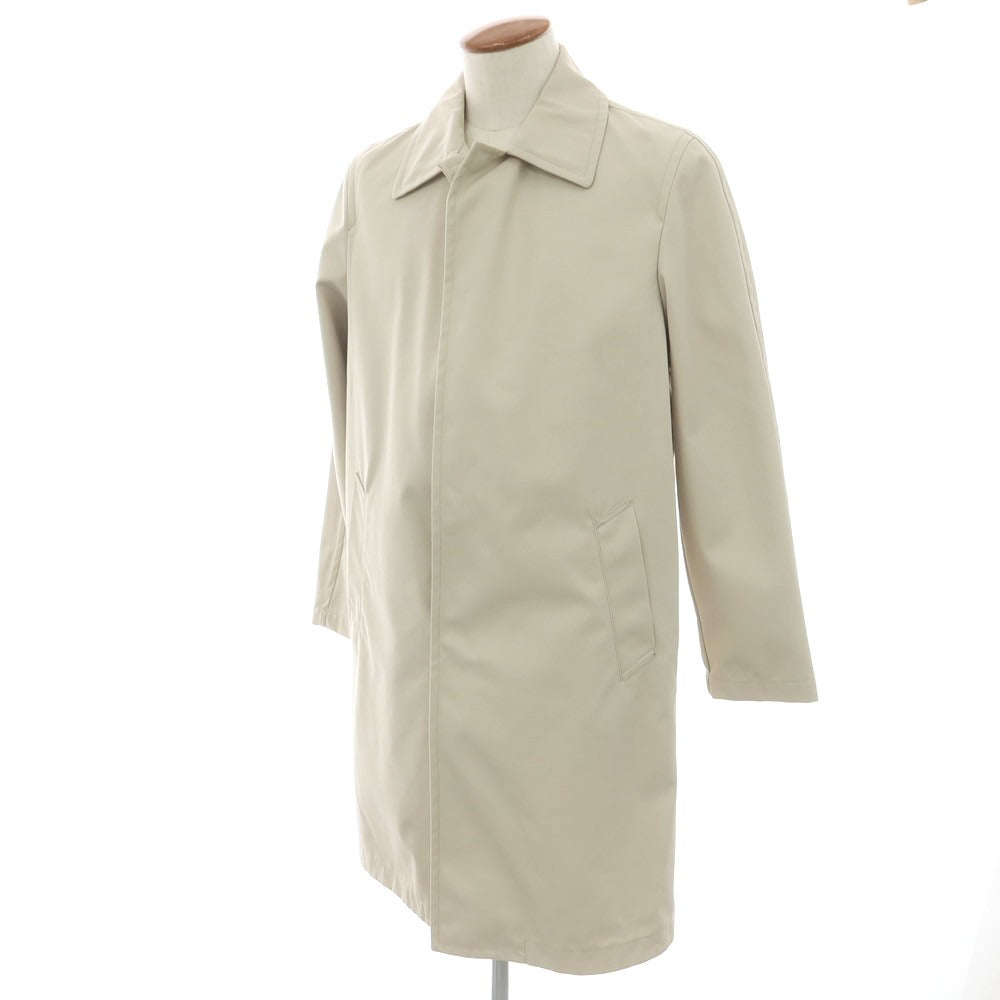 [New] SLOWEAR Twill Cotton Polyester Balmac Coat Beige [48] [Condition Rank N] [Men&