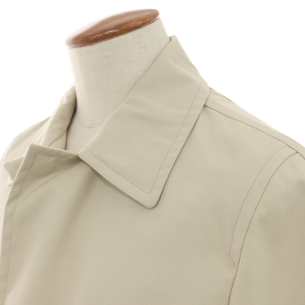 [New] SLOWEAR Twill Cotton Polyester Balmac Coat Beige [48] [Condition Rank N] [Men&