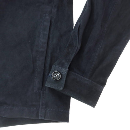 [New Outlet] Montedoro Sheepsuede Leather Shirt Jacket Dark Navy [S] [Condition Rank N-] [Men&