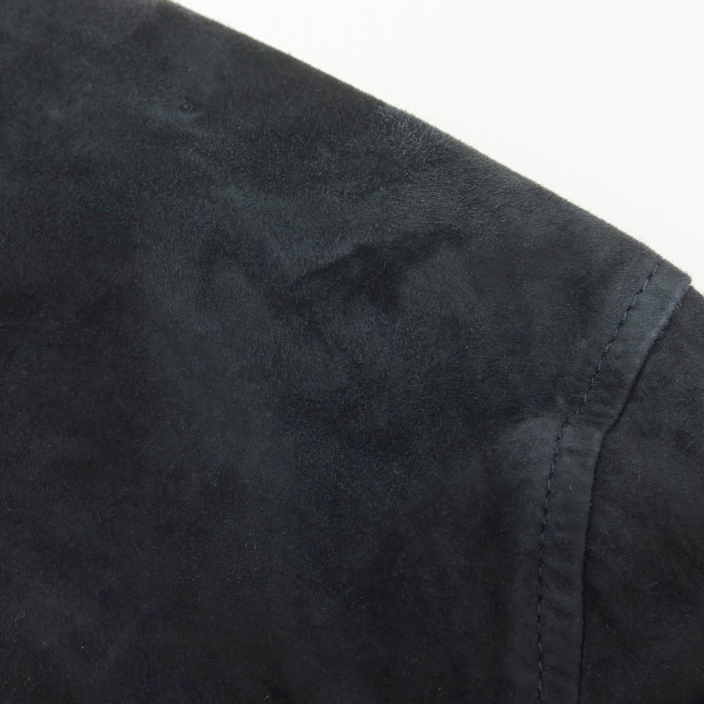 [New Outlet] Montedoro Sheepsuede Leather Shirt Jacket Dark Navy [S] [Condition Rank N-] [Men&
