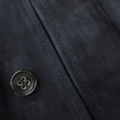 [New Outlet] Montedoro Sheepsuede Leather Shirt Jacket Dark Navy [M] [Condition Rank N-] [Men&